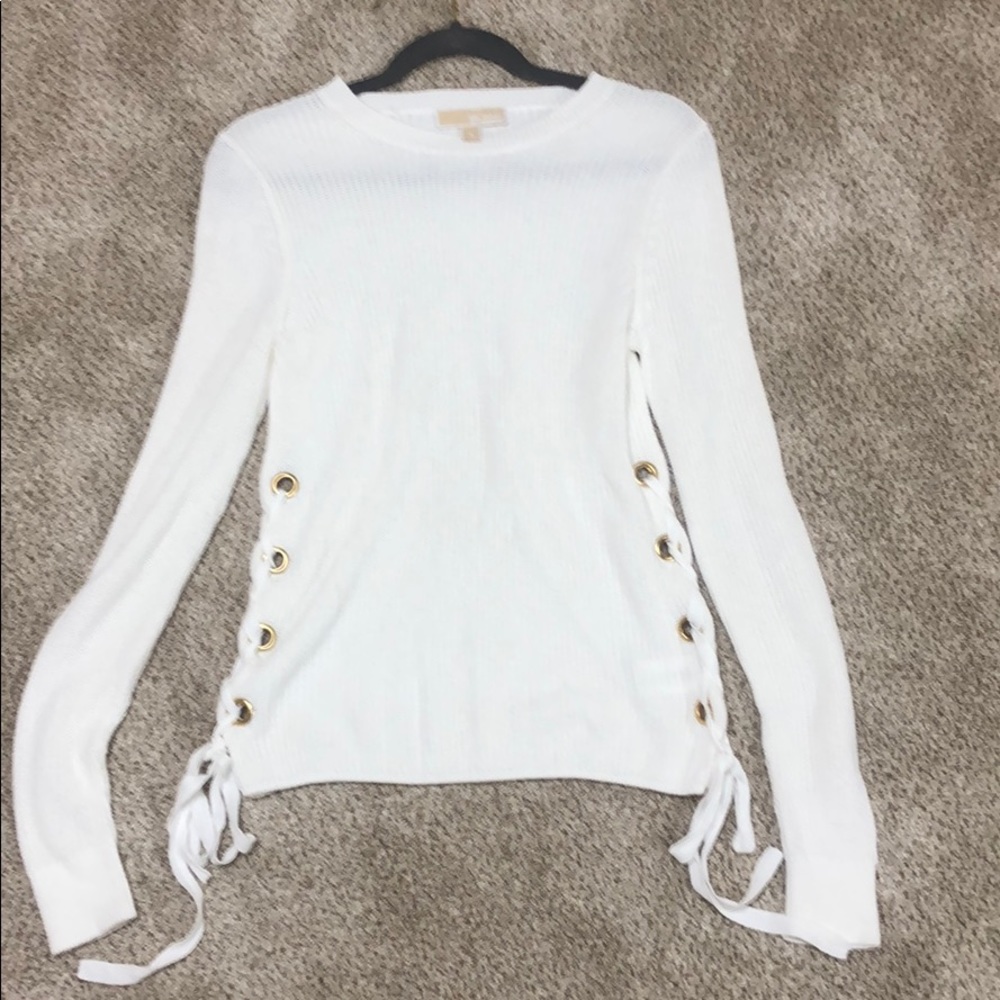WHITE MICHAEL KORS SWEATER